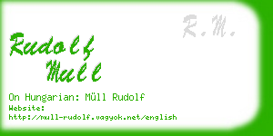 rudolf mull business card